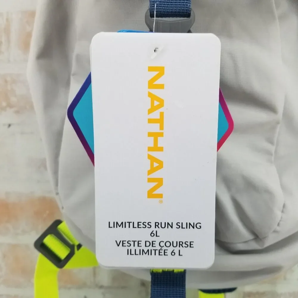 NWT Nathan Limitless Run 6 Liter Sling Hydration Backpack (750 ml / 25 Fl oz.)